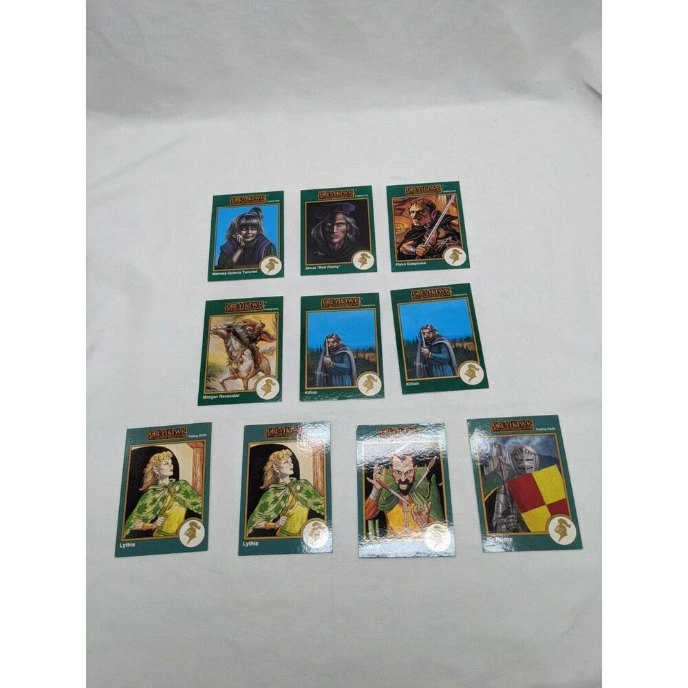 Lot Of (29) TSR Series 1993 Greyhawk Adventures Cards Gold Border And 2 Rare Red